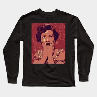 Betty White | Vintage poster Long Sleeve T-Shirt